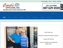 Tablet Screenshot of cardsopticians.com
